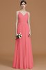 Abito da Damigella A Terra Naturale Principessa in Chiffon A-Line - 34