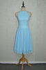 Abito da ballo angelico mini a sala al ginocchio originale in chiffon - 1