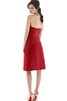 A-Line Herz-Ausschnitt mini Brautjungfernkleid mit Blume - 2