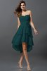 Prinzessin Ärmelloses Empire Taille Kurzes Rocklänge-asymmetrisches Brautjungfernkleid - 9