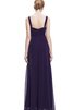 Robe demoiselle d'honneur chic manche nulle de tour de ceinture en haute a-ligne en chiffon - 2