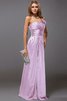 Robe demoiselle d'honneur longue jusqu'au sol avec zip de lotus manche nulle - 18