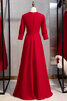 Vestido de Noche de Corte-A de Escote en V de De moda de Cremallera - 5