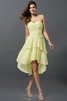 Prinzessin Ärmelloses Empire Taille Kurzes Rocklänge-asymmetrisches Brautjungfernkleid - 8