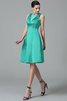 Robe demoiselle d'honneur en satin de lotus avec zip manche nulle de princesse - 15
