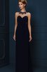 Robe de bal sage classique avec sans manches avec cristal avec perle - 1