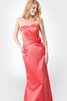 Robe demoiselle d'honneur plissé romantique en satin avec ruban avec zip - 5