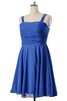 Chiffon Ärmellos A-Linie natürliche Taile kurzes Brautjungfernkleid - 2