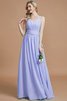 Ärmelloses Prinzessin A-Line Bodenlanges Brautjungfernkleid mit V-Ausschnitt - 23