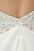 Abito dal Dolce Sedici con Increspature con Perline V-Scollo in Chiffon - 5