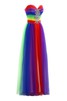 Dom Garten Duchesse-Linie A-Linie formelles Abendkleid aus Tüll - 4