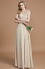 Abito da Damigella Monospalla Senza Maniche in Chiffon A-Line Principessa - 3