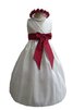 Elegante Vestido de Floristas de Corte-A de Escote en V de Sin mangas - 1