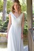 Chiffon Ärmellos bescheidenes Brautkleid mit Schleife mit Schmetterlingsknoten - 4