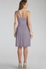 Abito da Damigella senza spalline A-Line in Chiffon Corto monospalla - 4
