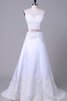 Abito da Sposa monospalla con paillette Fuori dalla spalla in Pizzo in pizzo con Applique - 1