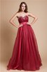 Vestido de Fiesta de Corte princesa de Corte-A en Organza de Largo de Natural - 1