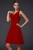 Vestido de Dama de Honor de Corte-A de Drapeado de Plisado de Natural - 24