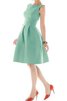 Robe demoiselle d'honneur vintage plissage en satin ligne a - 1