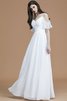 Normale Taille Prinzessin Spaghetti Träger A Linie Bodenlanges Brautjungfernkleid - 35