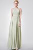 Vestido de Noche de Escote halter de Hasta el suelo de Largo de Cremallera - 1