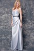 Moderno Vestido de Dama de Honor de Espalda Descubierta de Criss Cross con Cintas - 2