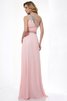 Prinzessin Chiffon Perlenbesetztes Ärmelloses Anständiges Abendkleid - 2