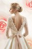 Abito da Sposa in Pizzo con Maniche Lunghe stravagante Profondo V-scollo Ball Gown in pizzo - 2