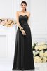 Robe demoiselle d'honneur plissage longue jusqu'au sol avec fleurs manche nulle - 2