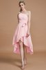 Geschichtes One Schulter Prinzessin Rocklänge-asymmetrisches Mini Brautjungfernkleid - 27