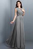 Prinzessin A Linie Plissiertes Normale Taille Brautjungfernkleid mit Drapierung - 27