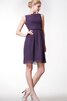 Abito da Damigella in Chiffon con Nastro Tubino con Fusciacca mini Romantico - 3