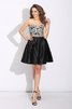 Robe de bal courte officiel ligne a en satin de princesse - 4