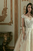 Robe de mariée charmant avec décoration dentelle de princesse formelle longue - 4