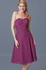 Robe demoiselle d'honneur distinguee ligne a en chiffon de tour de ceinture en haute - 5