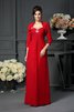 Perlenbesetztes Spaghetti Träger Empire Taille Reißverschluss Bodenlanges Brautmutterkleid - 1