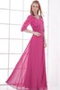 Enges V-Ausschnitt langes Elegantes Abendkleid - 2