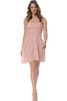 Robe demoiselle d'honneur ruché ligne a en chiffon entrecroisé - 1