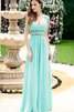 Chiffon Reißverschluss plissiertes Herz-Ausschnitt Schlüsselloch Rücken kurzes Ballkleid - 2