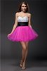 Prinzessin Normale Taille Ärmelloses Cocktailkleid mit Gürtel mit Herz-Ausschnitt - 1