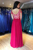 Normale Taille Modisch Spitze Ewiges Abendkleid aus Dehnbarer Satin - 2
