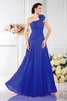 Chiffon Prinzessin Bodenlanges Brautjungfernkleid mit Plissierungen ohne Ärmeln - 25