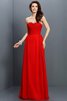 Prinzessin Ärmelloses Anständiges Bodenlanges Brautjungfernkleid aus Chiffon - 23