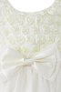 Robe de cortège enfant naturel jusqu'au sol manche nulle encolure ronde textile en tulle - 2
