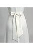 Kurze Ärmeln ewiges Satin schlichtes informelles Brautkleid mit Perlen - 6
