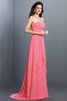 Vestido de Dama de Honor de Corte princesa de Corte-A de Cola Barriba de Cremallera - 28