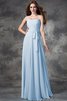 Normale Taille A-Line Chiffon Bodenlanges Anständiges Brautjungfernkleid - 17
