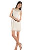 Abito Laurea Senza Maniche in Chiffon Barchetta con Criss-cross mini - 7