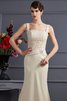 Abito mamma Sposa Naturale Lungo Senza Maniche in Raso Satin Elastico in Pizzo - 3