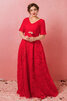 Ehrenvoll Halle Pompöse Bodenlanges Brautkleid mit Schleife - 11